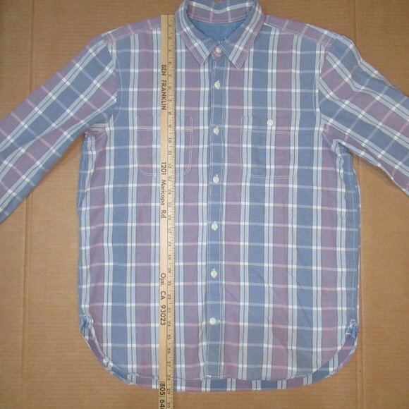 Gap 1969 Eaton Plaid Button-Up Shirt | Size L - Picture 3 of 9